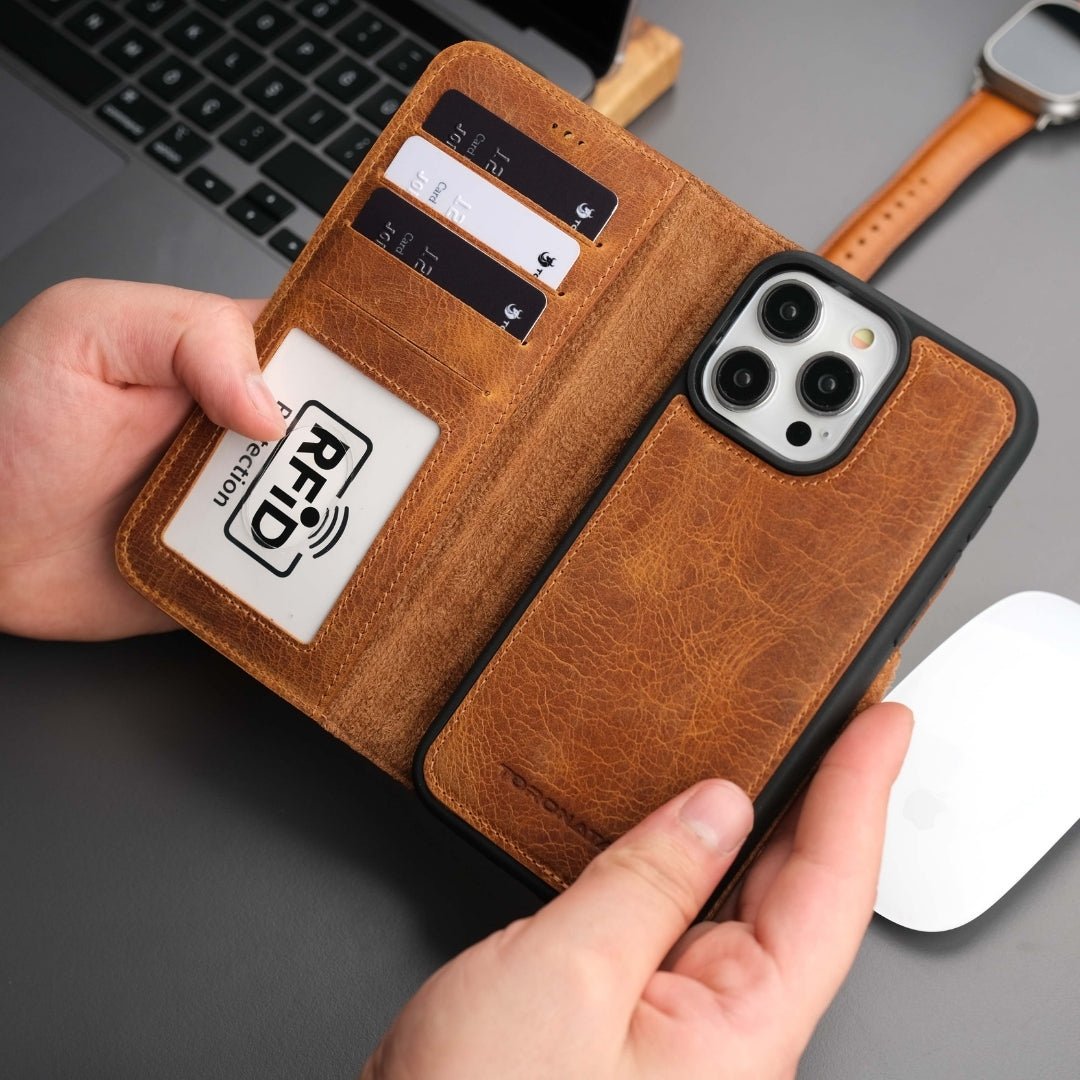 Casper iPhone 16 Pro Wallet Case Leather MagSafe